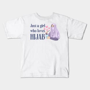 just a girl who loves hijab Kids T-Shirt